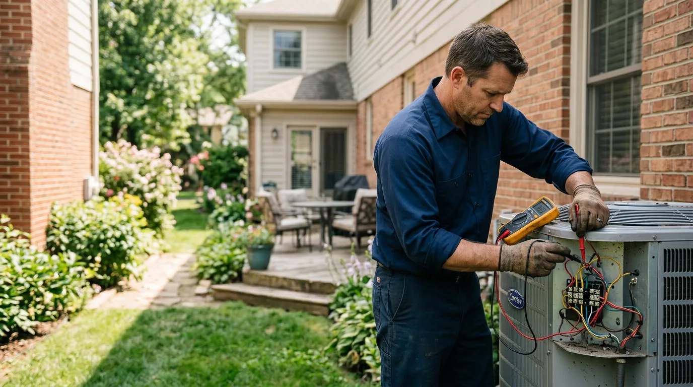 HVAC technician working near Fayette, MS